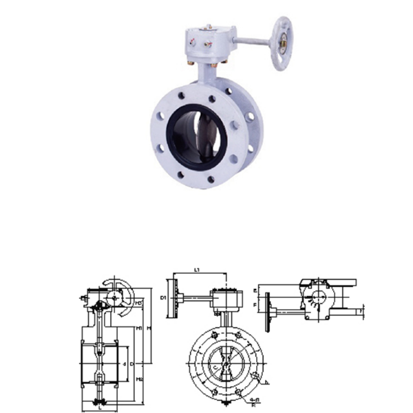 KITZ開滋齒輪型，法蘭型10K蝶閥B-10DJFU-150A