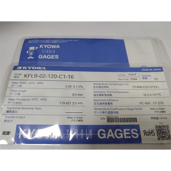 日本原裝進口KYOWA應變片KFGS-3-120-C1-23 L30C2S
