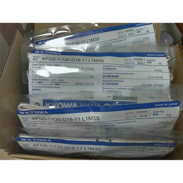 日本KYOWA大應(yīng)變箔式應(yīng)變片KFEL-5-120-D34-16 L3M3R