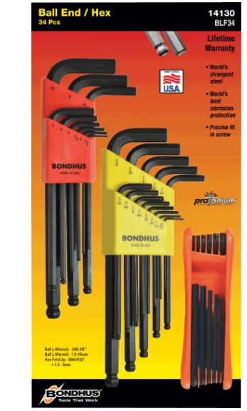 美國(guó)Bondhus波頭ProHold? TORX?L型扳手PHTX8