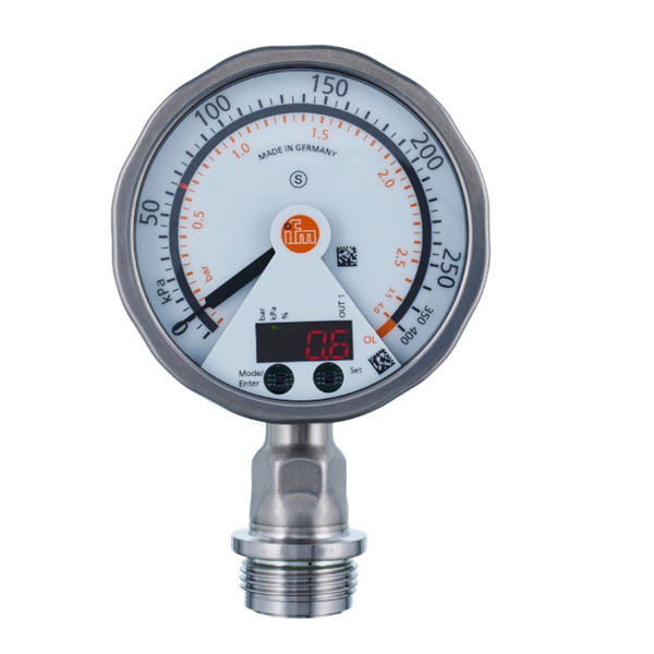 德國IFM易福門帶模擬顯示屏的齊平式壓力傳感器PG2735 PG-004-REA01-MFRKG/US/ /P