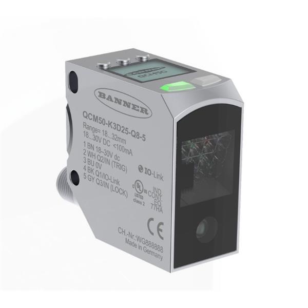 BANNER邦納美國(guó)QCM50 系列顏色傳感器 QCM50-K3D25-Q8-5