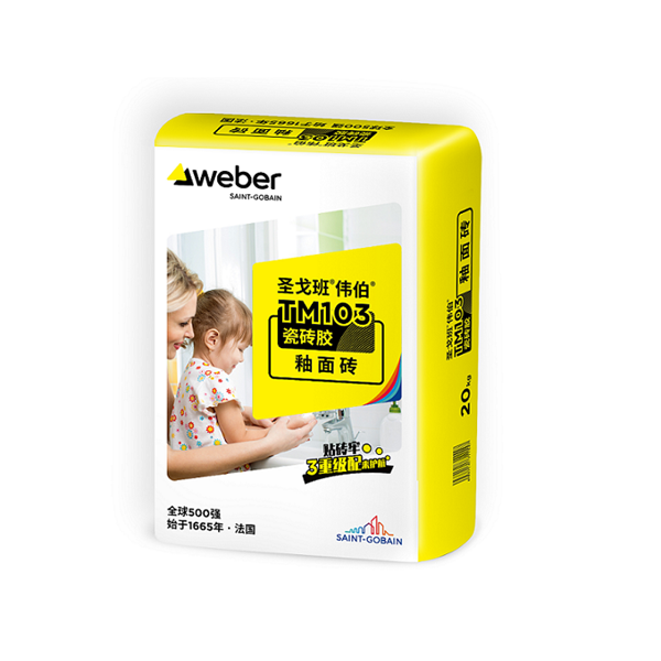 圣戈班 saint gobian 瓷磚膠 偉伯?；u背膠(雙組份滾涂型）