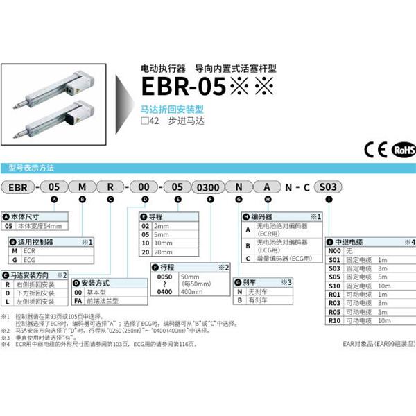 CKD喜開理電動執(zhí)行器導向內置式活塞桿型EBR-05GL-00-100400BCB