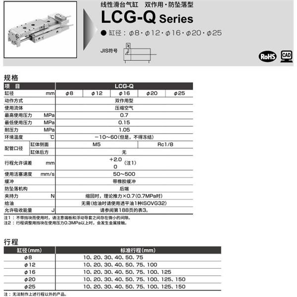 CKD喜開理線性滑臺氣缸LCG-Q-16-30-F2H1-R-A1DT