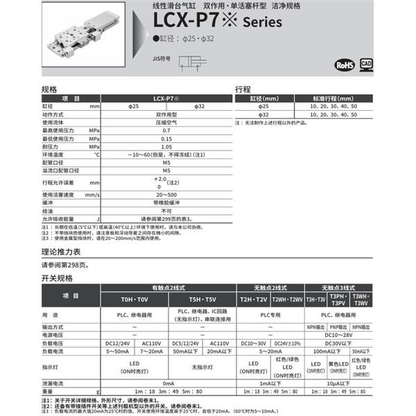CKD喜開理線性滑臺(tái)氣缸LCX-32-30-T2H-R-S1T