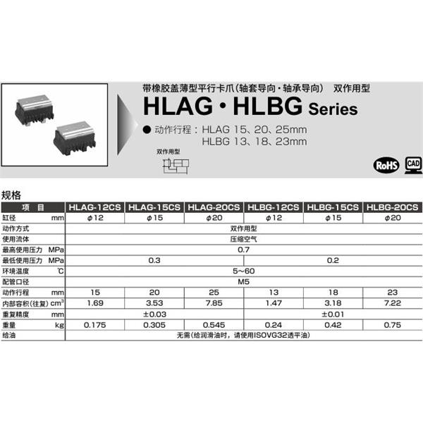 CKD喜開理薄型平行卡爪HLAG-12CS-K2H-R