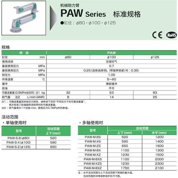 CKD喜開理機(jī)械助力臂PAW-AS-45-L