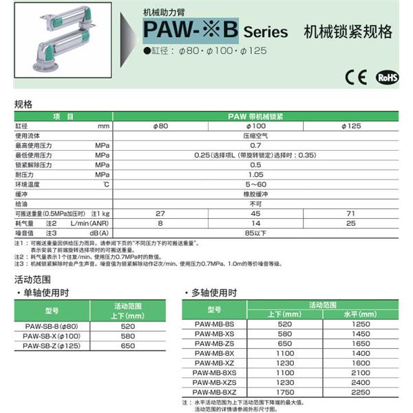 CKD喜開理機(jī)械助力臂PAW-AS-45-L
